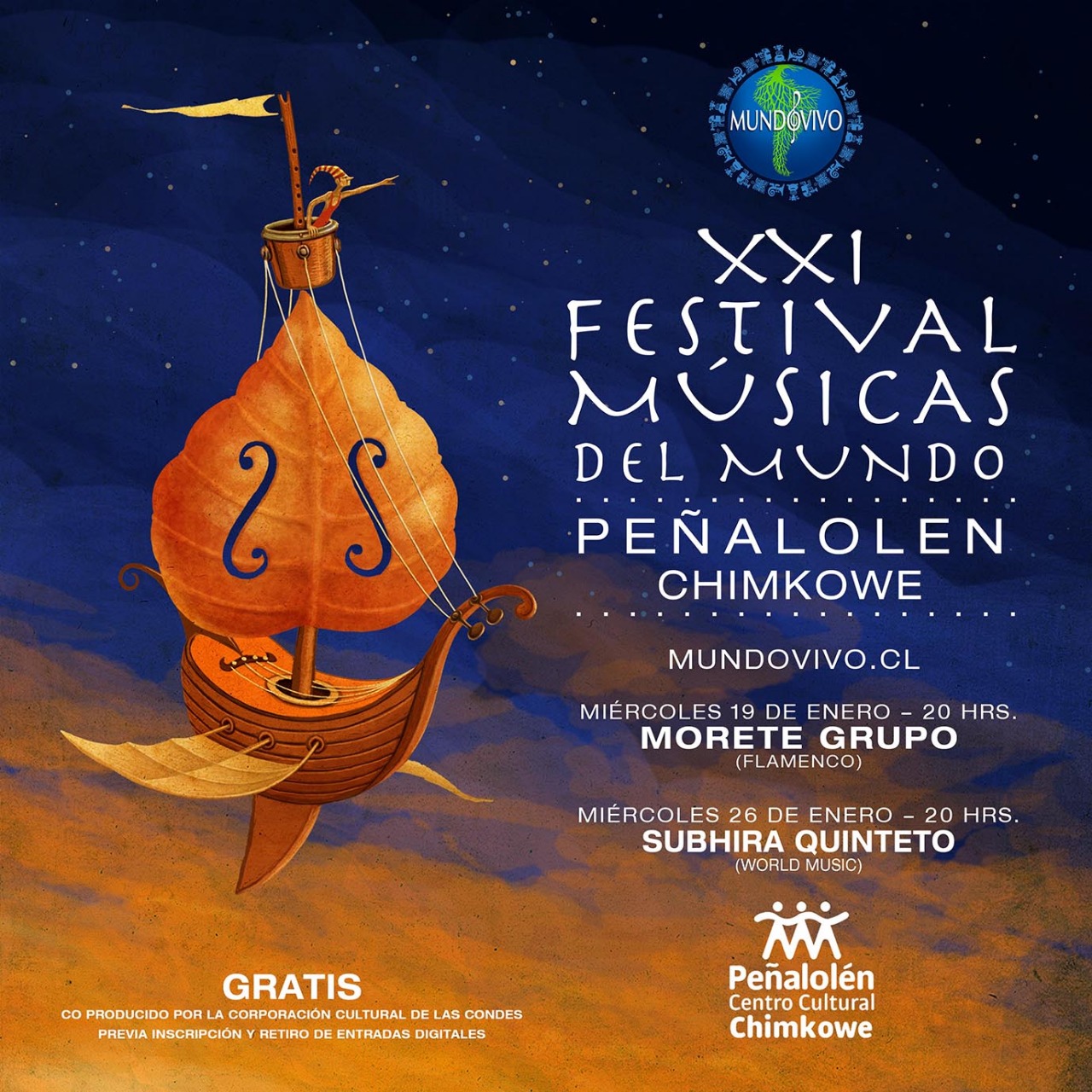 XXI Festival Músicas del Mundo Enero 2022