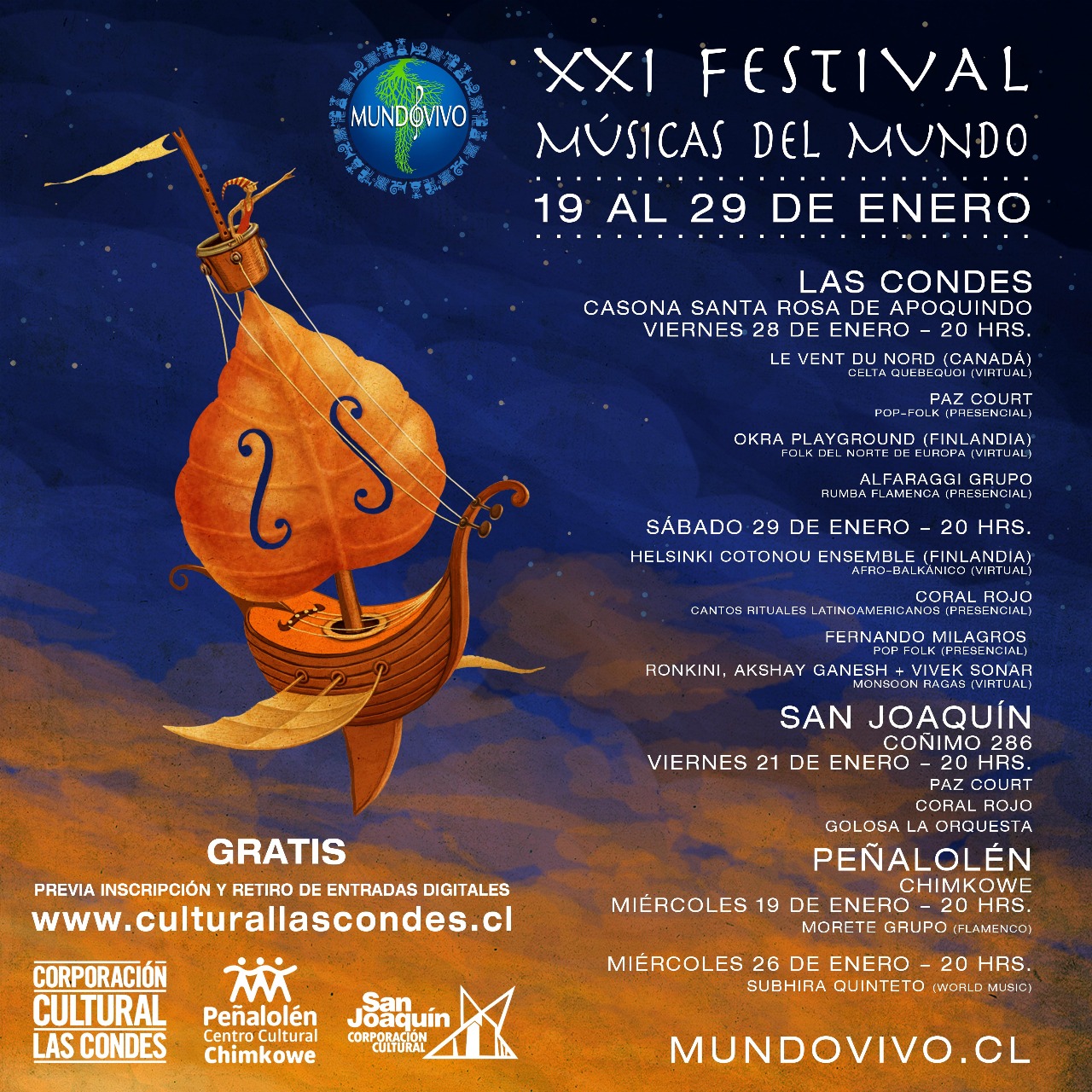 XXI Festival Músicas del Mundo Enero 2022